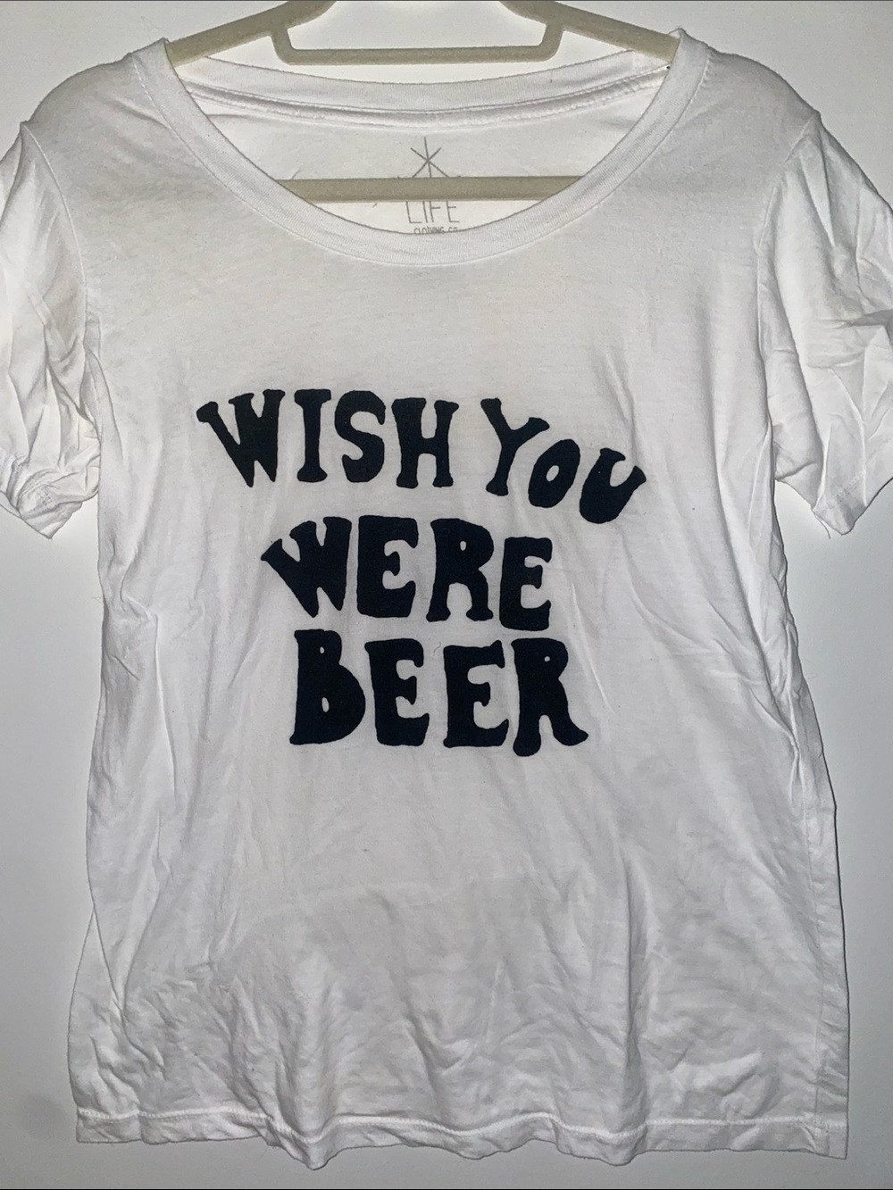 Life Clothing Co. Wish You Were Beer graphic tee